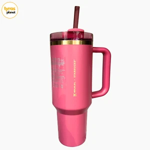 Starbucks x Stanley 2024 Holiday Glitter Pink Wicked Quencher 40 oz - NEU - Bild 1 von 6
