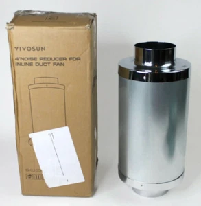 VIVOSUN 4 inch Noise Reducer Silencer for Inline Duct Fan and Carbon Filter - Picture 1 of 8