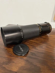 Minolta 100-200mm F5.6 Manual Focus Zoom Lens w/ 55mm Hood & Caps - Vintage - Picture 1 of 10