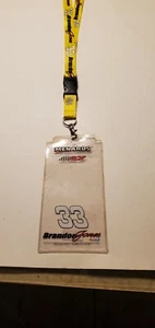 Cordón para boletos Brandon Jones #33 Nascar RCR Racing - Imagen 1 de 3