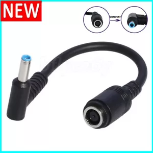 Adattatore convertitore caricabatterie DC con cavo punta blu da 7,4 mm a 4,5 mm per Dell HP - Foto 1 di 13