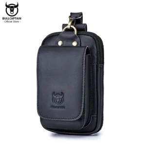 Fashion Quality Leather Small Summer Pouch Hook Design Waist Pack Bag Cigarette - Picture 1 of 15