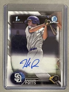 2016 Bowman Chrome Hudson Potts Auto 1st Bowman #CDA-HS SD Padres Boston Red Sox - Picture 1 of 2