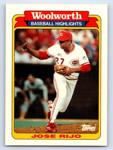 1991  Topps Woolworth Baseball Highlights Baseball #31 Jose Rijo Reds