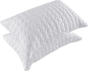 Pillow Shams Queen Size Set of 2, Ultra Soft Breathable Quilted Pillow Cases 20 - Picture 1 of 9