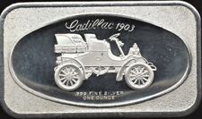 Vintage Art Bar!  Cadillac 1903 1 Oz. .999 Fine Proof-Like Silver Bar