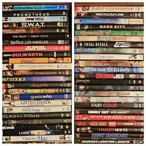Huge DVD Lot Movies with Jewel Case / Slip Covers, etc. Like New Condition - Picture 1 of 53