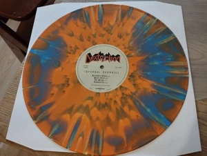 DESTRUCTION Infernal Overkill LP Orange/Blue/Yellow Mixed Splatter MINT - Picture 1 of 11