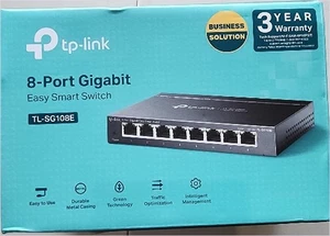TP-Link 8 Port Gigabit Switch, Easy Smart Managed, Plug & Play, Desktop/Wall-Mou - Bild 1 von 2