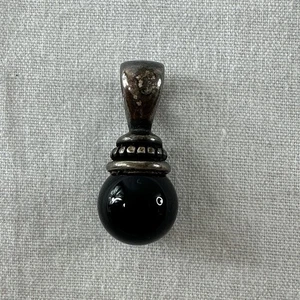 James Avery Anhänger Charm nicht mehr produziert schwarzer Onyx und Sterlingsilber 925 Perlen - Bild 1 von 8