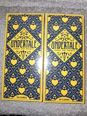 Impresiones artísticas del tarot Undertale - 36 cartas del tarot 3" x 7" selladas x2 Foto 1 de 4