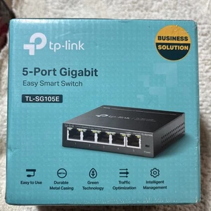 TP-Link TL-SG105E 5-Port Gigabit Easy Smart Switch - New/Sealed - Picture 1 of 6