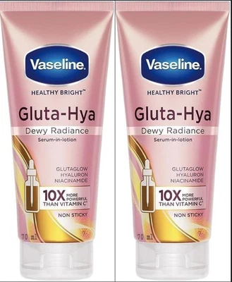 2X Vaseline Gluta-Hya Dewy Radiance Serum in Lotion 330ml NEW STOCK