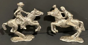 Statuine in peltro cavallo cowboy e indiani nativi americani vintage - Foto 1 di 18