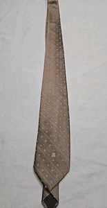 Lavin Men's Brown/Multi-color 100% Silk Neck Tie - Picture 1 of 7