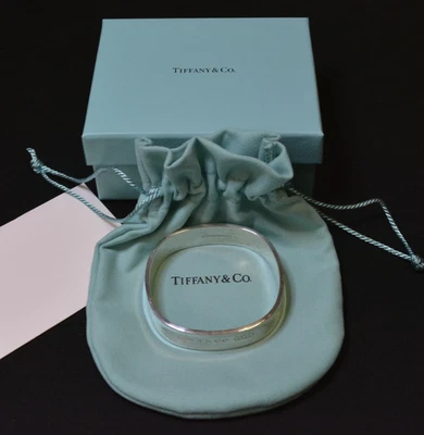 Tiffany & Co "1837" Square Cushion Bangle Bracelet, Earrings & Ring w/packaging - Image 1 of 4