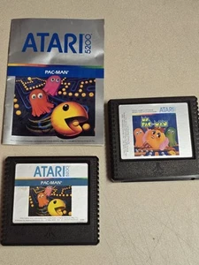 MS. PAC-MAN & PAC-Man ATARI 5200 VIDEO GAME CARTRIDGEs * TESTED! LOT - Picture 1 of 6