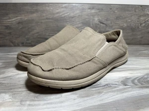 Crocs Triple Comfort Slip On Shoes Loafers Khaki Men’s Size 12 - Picture 1 of 11