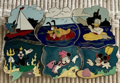 Juego de prendedores rompecabezas Disney Cruise Line - JUEGO COMPLETO (6) 2011 LE Foto 1 de 4