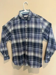 Tommy Bahama Pima Button Down Longsleeve Medium M kariert - Bild 1 von 3