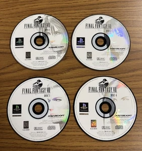 Final Fantasy VIII 8 (Sony PlayStation 1, 1999) PS1 Los 4 SOLO DISCOS Etiqueta Negra - Imagen 1 de 5