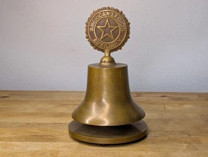 CAMPANA DE BRONCE FUNDIDO LEGIÓN AMERICANA de colección Premio EE. UU., ¡RARA! Bronze Craft Corp. - Imagen 1 de 4