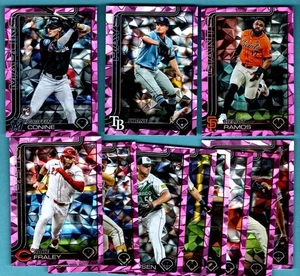 2025 Topps Pink Diamante Foil  11  Card Lot - Picture 1 of 1