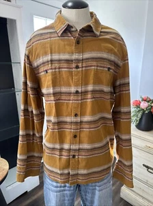 Herren Langarm Kragen Button-Down Hemd - Goodfellow & Co hellbraun/GESTREIFT - Bild 1 von 7