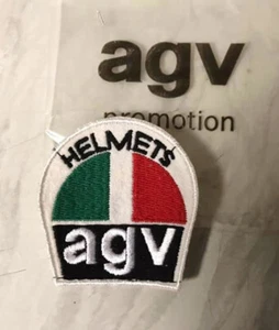 AGV original embroidered cloth badge 1970's 1980's Vintage (Large) - Picture 1 of 1