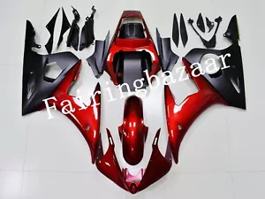 Fit for 2003 2004 YZF R6 / 2006-09 R6S Candy Red Black ABS Injection Fairing Kit - Photo 1/6