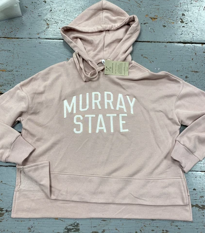 MURRAY STATE RACERS Women's Hooded Cropped Sweatshirt XS Licensed NWT Cover
