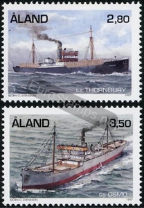 Åland 1997 (AFA 131-32, MI 131-32, SC 101/03) Ships - MNH - Picture 1 of 1