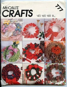 Create a WREATH - Coronas de temporada con adornos de corona - McCalls Crafts 1985 - Imagen 1 de 2