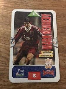 Mark Kennedy Liverpool FC Subbuteo Squads 1996 Football Card