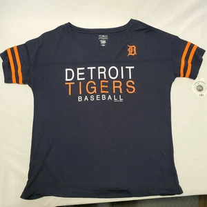 MLB Detroit Tigers-Campus Estilo de vida-Mujer Cuello redondo Camiseta Talla Mediana-NUEVA CON ETIQUETAS - Imagen 1 de 9