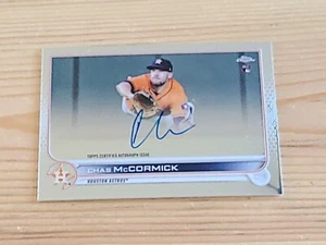 Chas McCormick 2022 Topps Chrome Base Rookie Auto Houston Astros RC - Picture 1 of 2