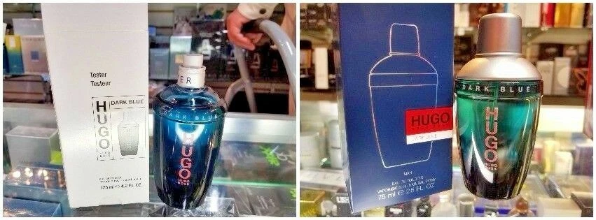 Hugo Dark Blue por Hugo Boss 2,5 oz 75 ml EDT O 4,2 oz Him Spray Hombres NUEVO EN CAJA Foto 1 de 4