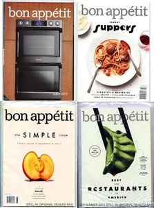 Magazine Lot - BON APPETIT - Cooking for Enthusiasts - 4 Magazines - Picture 1 of 5