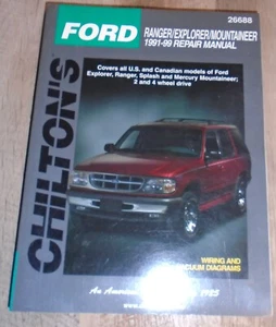 Manual de reparación Chilton's Ford Ranger Explorer Mountaineer 1991-1999 #26688 - Imagen 1 de 7
