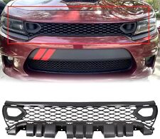Upgraded Front Bumper Hood Grille Grill For 2015-2023 Dodge Charger Glossy Black