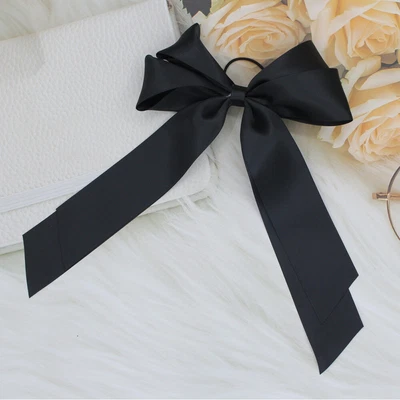 Bandas elásticas para el cabello con borla larga con moño elástico hazlo tú mismo suaves Foto 1 de 4