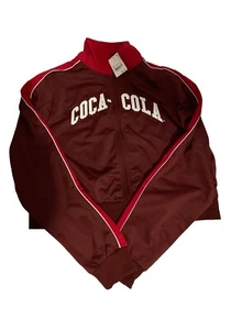 Giacca donna Coca-Cola grafica cropped zip taglia large nuova con etichette - Foto 1 di 3