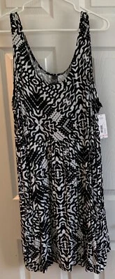 NWT a.n.a. WOMENS CUTE SUMMER DRESS PLUS SIZE 1X, swimsuit bathing suit cover-up - Image 1 of 4