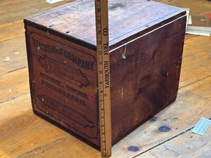 c.1910 Valspar Valentines varnish paint advertising box New York Chicago Paris - Picture 1 of 5