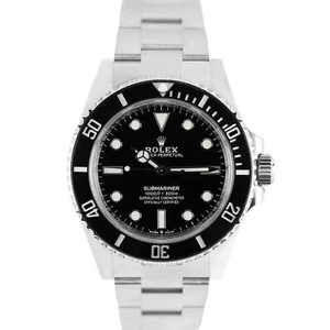 Rolex Submariner No-Date Stainless Steel Black Ceramic 41mm 124060 Watch - Picture 1 of 6