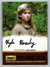 Walking Dead Season 4 Part 1 Kyla Kenedy Mika Gold Foil Autograph Auto KK1