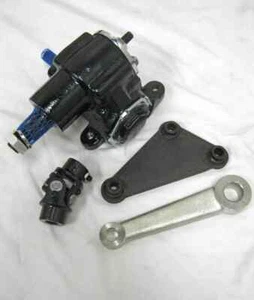 Vega Steering Gear Box Pitman Arm Mounting Bracket Kit w/ U Joint Street Rat Rod - Bild 1 von 9