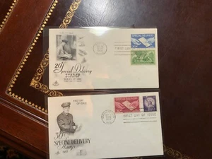 U. S. FDC- E20 & E21 Special Delivery - Picture 1 of 1