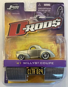 Jada Toys D-Rods ‘41 Willy’s Coupe #24, 1:64,Die Cast,MISP (B226) - Picture 1 of 2
