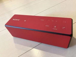 Sony SRS-X33 Bluetooth Rechargeable Portable Audio Speaker Red Very Good - Picture 1 of 4
